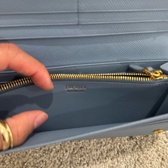 Prada light blue long wallet - Picture 11 of 14